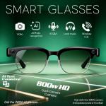 2025 New Intelligent AI Glasses 800W Pixel Camera HD 4K Video Recording AI Translation Music Control Intelligent Wearable Device