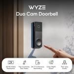 Battery-Powered 2K Wireless Duo Video Doorbell