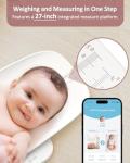 GROWNSY Smart Baby/Pet Scale,Digital Baby Weight Scale with App for Tracking Growth of Infant, Toddler,Puppy,and Cat—Supports Up to 330 lbs, with Hold Function, 27-inch Height Measurement,5 Units