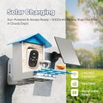 juzjuly Smart Bird Feeder with Camera - Solar Powered Birdfeeder Cam 2K HD AI Smart Identify Bird Species, Instant Arrival Alerts，Auto Record BirdVideo, Two-Way Audio, Gift for Birds Lover