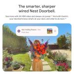 Google Nest Doorbell (Wired) - 2K Video, Night Vision