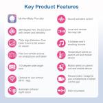 VTech VM901 Smart WiFi Baby Monitor with 1080p FHD Camera and 5" HD IPS Display, Free App, Remote Pan Tilt Zoom, Night Vision, Motion Detection Alerts