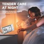 AnKeKe Video Baby Monitor with Camera and Audio,720P 5" HD Wireless No WiFi, 2-Way Talk,Voice Motion Detection, 8 Lullabies, 1000ft Long Range, Night Vision, Temperature & Feeding Alarm, 355° PTZ