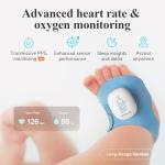 Sense-U Smart Sock Shoe 2 (Long Range) Baby Monitor with Access from Anywhere: Track Heart Rate, Sleep Patterns, with Transmissive PPG Foot Sensor