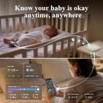 Sense-U Smart Sock Shoe 2 (Long Range) Baby Monitor with Access from Anywhere: Track Heart Rate, Sleep Patterns, with Transmissive PPG Foot Sensor