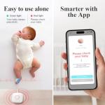 Sense-U Smart Sock Shoe 2 (Long Range) Baby Monitor with Access from Anywhere: Track Heart Rate, Sleep Patterns, with Transmissive PPG Foot Sensor