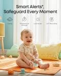 eufy Baby Monitor C10 with 2K HD Camera, 4.5" 480p Display, 4× Zoom, Pan-Tilt, Night Vision, Hybrid Wi-Fi & No Wi-Fi Connection, 12 H Battery, Motion, Cry, Noises, Temperature Alerts, 2-Way Talk, VOX