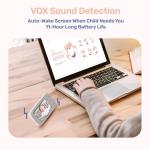 jeeber 1080P WiFi Baby Monitor with Camera and Audio, Pan-Tilt-Zoom Video Camera, 4'' IPS Screen, HD Night Vision, Motion & Cry Detection, 360° View, Temperature Sensor, Feeding Reminder, Lullabies