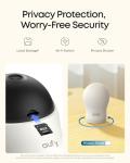 eufy Baby Monitor C10 with 2K HD Camera, 4.5" 480p Display, 4× Zoom, Pan-Tilt, Night Vision, Hybrid Wi-Fi & No Wi-Fi Connection, 12 H Battery, Motion, Cry, Noises, Temperature Alerts, 2-Way Talk, VOX