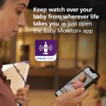 Philips Avent Premium Connected Baby Monitor, Smart Baby Monitor with App, 1080p Camera, SenseIQ Sleep & Breathing Motion Tracking, Cry Detection & Translation, Two-Way Audio, Night Vision, SCD973/37