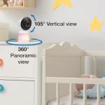 VTech Smart WiFi Baby Monitor with 2 Cameras, 1080p FHD Video, Free App with Motion Videos, Sound/Motion Alerts, 7" IPS Split‑Screen Display, Pan‑Tilt‑Zoom, Dual‑Room Monitoring – Smart HQ Max Twin