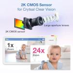 VTech Smart WiFi 7” HD Display Video Baby Monitor, 1080p HD Camera via App, Pan-Tilt-Zoom, Night Light, 2-Way Talk, 2K CMOS Video Sensor, Wide-Angle Viewing, Rechargeable Battery, Free App: RM7866HD