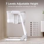 Maydolly Baby Bassinet, Smart Crib, Automatic Cry Detection and Response, Rocking Bassinet for Baby, 7 Height Adjustable with Mattress for Newborns (White)