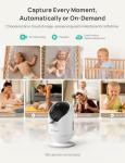 Dr.Care VistaView 5” Smart WiFi Baby Monitor with Clip Mount - 2K HD Camera, App Control, Cry & Motion Alerts, Night Vision, 5000mAh Battery, 2-Way Talk, Multi-User, Triple Security