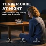 Kidsneed Baby Monitor with Camera and Audio - 5 inch 720P Video Baby Monitor, No WiFi, 48H Battery Life, Night Vision, Two Way Talk, Remote Pan Tilt Zoom, Thermal Monitor，1000 ft Range （530）