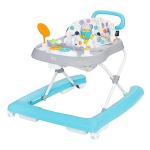 Smart Steps Trend Plus 2-in-1 Activity Walker with Deluxe Removable Toys, Walk-Behind Bar, Adjustable Height and Flat Fold Frame for Storage, Ages 6 Months +, Orbits White