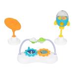 Smart Steps Trend Plus 2-in-1 Activity Walker with Deluxe Removable Toys, Walk-Behind Bar, Adjustable Height and Flat Fold Frame for Storage, Ages 6 Months +, Orbits White