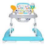 Smart Steps Trend Plus 2-in-1 Activity Walker with Deluxe Removable Toys, Walk-Behind Bar, Adjustable Height and Flat Fold Frame for Storage, Ages 6 Months +, Orbits White