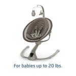 Maxi-Cosi Cassia Smart Baby Swing for Infants, Portable Foldable Swing with Music, 360 Rotation, 5 Speeds, 12 Melodies, EcoCare Fabric, Auto Motion Sensor, 2 Reclines, Truffle