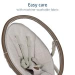 Maxi-Cosi Cassia Smart Baby Swing for Infants, Portable Foldable Swing with Music, 360 Rotation, 5 Speeds, 12 Melodies, EcoCare Fabric, Auto Motion Sensor, 2 Reclines, Truffle