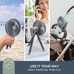 Dreambaby Smart Grip Deluxe Fan, Octopus Wrap Around Legs, Adjustable, Battery Operated