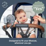 Dreambaby Smart Grip Deluxe Fan, Octopus Wrap Around Legs, Adjustable, Battery Operated