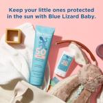 Blue Lizard BABY Mineral Sunscreen with Zinc Oxide, SPF 50+, Water Resistant, UVA/UVB Protection with Smart Cap Technology - Fragrance Free, 5 oz. Tube