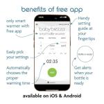 Baby Brezza Smart Baby Bottle Warmer, Breastmilk Warmer + Defroster – Free App - Different Temperatures for Breastmilk + Formula - Universal Fit for All Bottles + Milk Bags - Calentador de Biberones