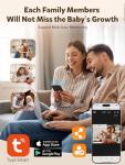 iFamily WiFi Baby Monitor with App – Smartphone Baby Monitor with 5" HD Monitor & 2K Camera, Night Vision, 2-Way Talk, Motion Tracking&Alerts, Temp Sensor, Lullabies,Secure WiFi Lock