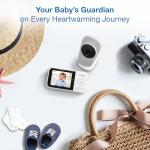 VTech VM819 Baby Monitor with Camera and Audio, 2.8” Screen Portable Baby Camera, Night Vision, 2-Way Audio, Temperature Sensor and Lullabies, Secure Transmission No WiFi, Ideal for Baby/Elderly/Pet