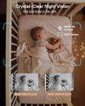ARENTI WiFi Baby Camera Monitor B2 Kit 2026 Upgraded, 5-inch Wireless Display, Smartphone App, Encrypted Connection, Lullaby, Super Night Vision, Auto Tracking, Temp Sensor, Support Local Storage