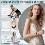 Smart Bracelet for Women Men, Slim Fitness Tracker Smart Wristband with Heart Rate/Blood Oxygen/Sleep Monitor/Pedometer,12 Sports Activity Tracker, Smart watch for Android iPhone,2 Bands,Silver