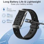 Smart Bracelet, Health Activity Fitness Trackers with Heart Rate Sleep Monitor, 24/7 Blood Oxygen/Calorie/Stress/Step Tracker, Health Fitness Bands, 170+ Sports Modes Smart band with Free APP, 2 Bands