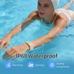 Smart Bracelet,Activity Trackers for Man&Women,Fitness Tracker Band, 24H Sleep Tracker,All-Day Continuous Heart Rate Blood Pressure Stress HRV Monitor,170+ Sport Mode with Free APP (Black)