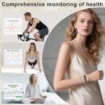 Smart Bracelet for Women Men, Slim Fitness Tracker Smart Wristband with Heart Rate/Blood Oxygen/Sleep Monitor/Pedometer,12 Sports Activity Tracker, Smart watch for Android iPhone,2 Bands,Rosegold