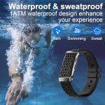 Smart Bracelet, Health Activity Fitness Trackers with Heart Rate Sleep Monitor, 24/7 Blood Oxygen/Calorie/Stress/Step Tracker, Health Fitness Bands, 170+ Sports Modes Smart band with Free APP, 2 Bands