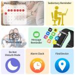 Smart Bracelet,Activity Trackers for Man&Women,Fitness Tracker Band, 24H Sleep Tracker,All-Day Continuous Heart Rate Blood Pressure Stress HRV Monitor,170+ Sport Mode with Free APP (Black)