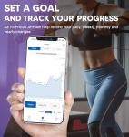 GE Smart Scale for Body Weight: 8-Electrode Digital Bathroom Scale for Weight Fat BMI Muscle Mass Full Body Composition Analyzer 50 Measurements Bluetooth Highly Accurate Weighing Machine 400lb Black