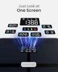 RENPHO Scale for Body Weight, Smart Scale with BMI, Body Fat, Muscle Mass, Bluetooth, 13 Metrics with Large Display, Support App Connection, Black, Elis 2X