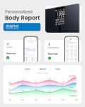 RENPHO Scale for Body Weight, Smart Scale with BMI, Body Fat, Muscle Mass, Bluetooth, 13 Metrics with Large Display, Support App Connection, Black, Elis 2X