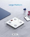 RENPHO Smart Scale for Body Weight, FSA&HSA Eligible, Digital Bathroom Scale BMI Weighing Bluetooth Body Fat Scale, Body Composition Monitor Health Analyzer with Smartphone App (White, 11"/280mm)
