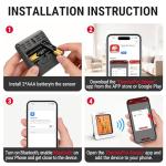 TempPro Hygrometer Thermometer for House, Bluetooth Room Indoor Greenhouse Thermometer Monitor Up to 260FT, Backlit Humidity Meter Temperature Sensor with 2-Year Data Export(Previously ThermoPro)