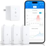 GoveeLife 2.0 WiFi Hygrometer Thermometer 3 Pack, Smart Humidity Temperature Sensor with App Notifications, Temperature Humidity for Bedroom, Wine Cellar, Basements(Only Support 2.4G Wi-Fi)