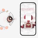 TOTWOO Long Distance Touch Bracelets for Couples, Smart Light up & Vibration for Love Couples Healing Stone Bracelet | Long Distance Relationship Gifts for Girlfriend Bluetooth Pairing Jewelry