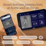 Nanit Smart Baby Monitor System with Floor Stand - Crystal-Clear Video, Real-Time Notifications, Sleep Insights - 8-inch Display/App Integration - Baby Must Haves for Parents