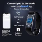 epekops Fitness Tracker with Heart Rate Monitor/Step Counter/Calories, Activity Tracker Smart Watch Slim Smart Bracelet Sleep Monitor, IP68 Waterproof, Pedometer Health Tracker for Man Women