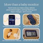 Nanit Smart Baby Monitor System with Floor Stand - Crystal-Clear Video, Real-Time Notifications, Sleep Insights - 8-inch Display/App Integration - Baby Must Haves for Parents