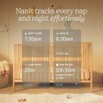 Nanit Smart Baby Monitor System with Floor Stand - Crystal-Clear Video, Real-Time Notifications, Sleep Insights - 8-inch Display/App Integration - Baby Must Haves for Parents