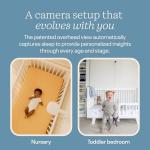 Nanit Smart Baby Monitor System with Floor Stand - Crystal-Clear Video, Real-Time Notifications, Sleep Insights - 8-inch Display/App Integration - Baby Must Haves for Parents