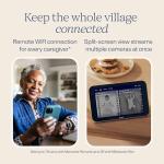 Nanit Smart Baby Monitor System with Floor Stand - Crystal-Clear Video, Real-Time Notifications, Sleep Insights - 8-inch Display/App Integration - Baby Must Haves for Parents